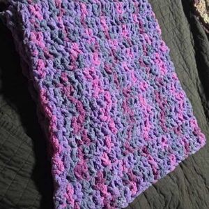 Purple baby blanket